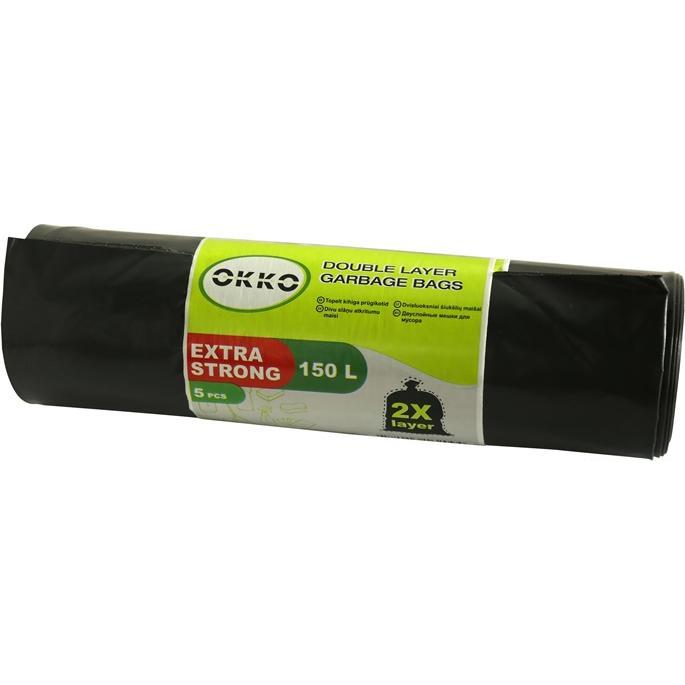 Thumbnail - Okko GARBAGE BAGS 2LAYER 150L 5PCS, Abfallsack