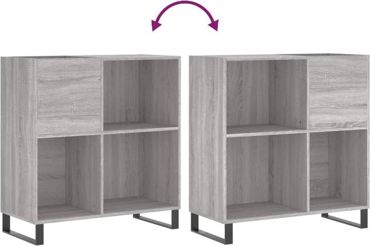 Image du produit vidaXL Plattenschrank Grau Sonoma 84,5x38x89 cm Holzwerkstoff