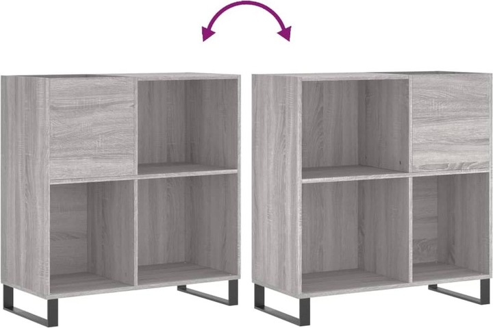 Immagine prodotto VidaXL Plattenschrank Grau Sonoma 84,5x38x89 cm Holzwerkstoff (84,5 x 38 x 89 cm)