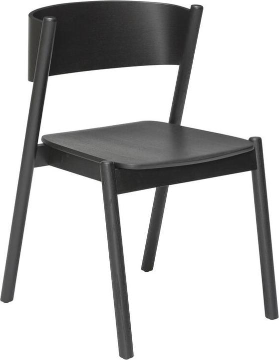 Produktbild Hübsch Oblique Esszimmerstuhl Schwarz