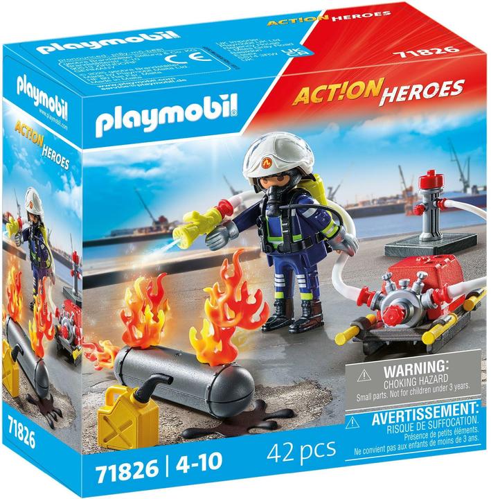 Produktbild Playmobil 71826 Löschung eines Gastanks (71826, Playmobil Action Heroes)