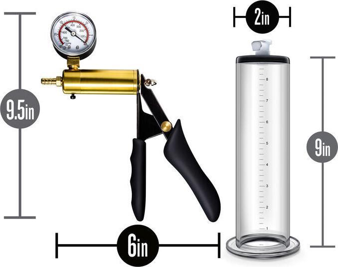 Actual product image Blush Performance Vx6 Vacuum Penis Pump Clear