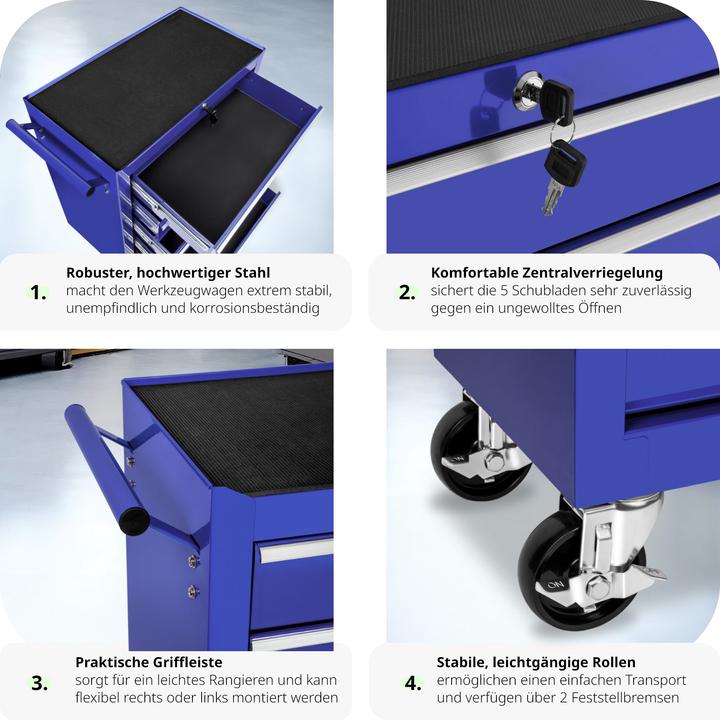 Image du produit tectake Chariot à outils (1 x)