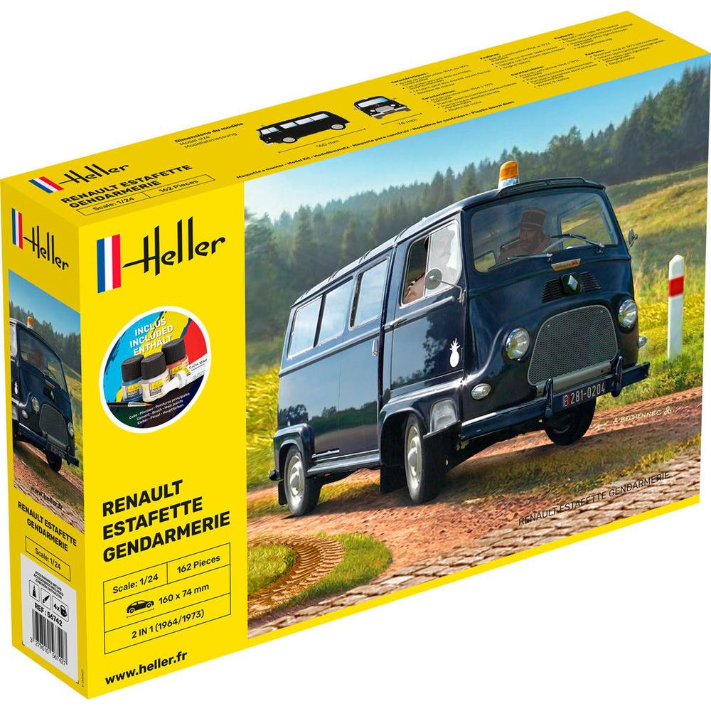 Heller STARTER KIT RENAULT Estafette Gendarmerie New Mould