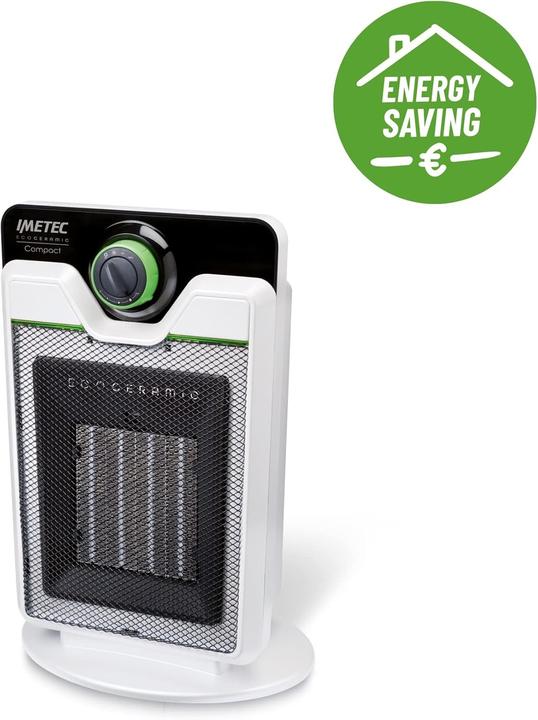 Actual product image Imetec Compact Indoor Black, White 2000 W Electric room heater with fan (2000 W)