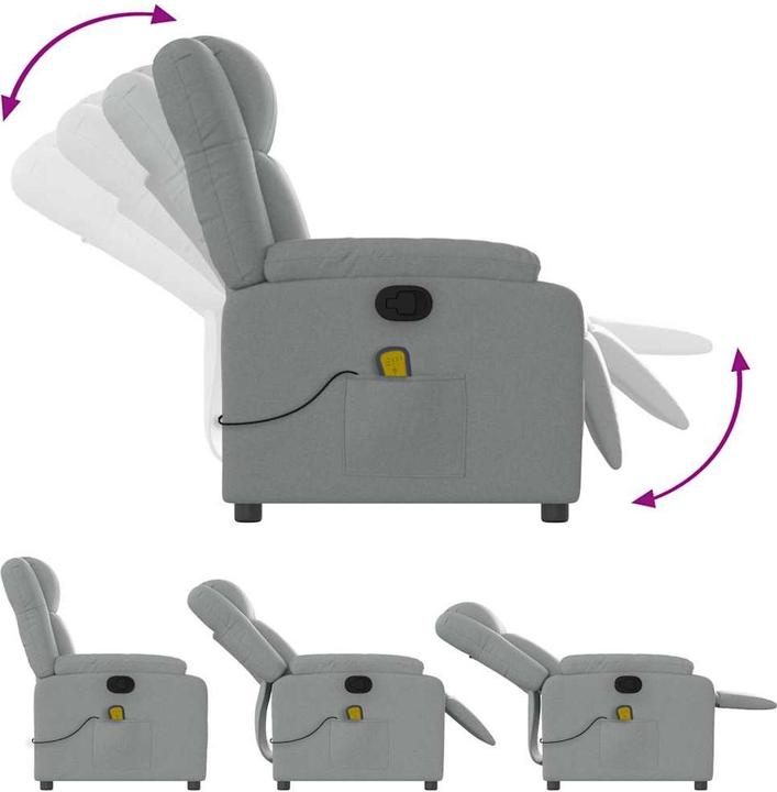 Actual product image vidaXL Massage-Relaxsessel