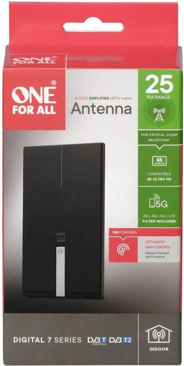 Produktbild One for All DVB-T2 Premium Antenne 5G (Zimmerantenne, DVB-T / -T2, LTE)
