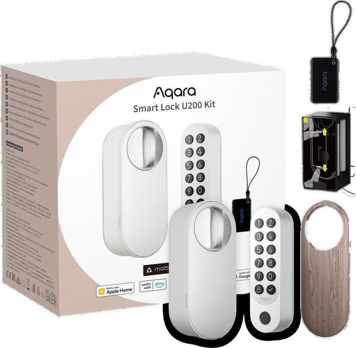 Actual product image Aqara Smart Lock U200 KIT White (Matter over Thread) (Smartphone, Fingerprint)