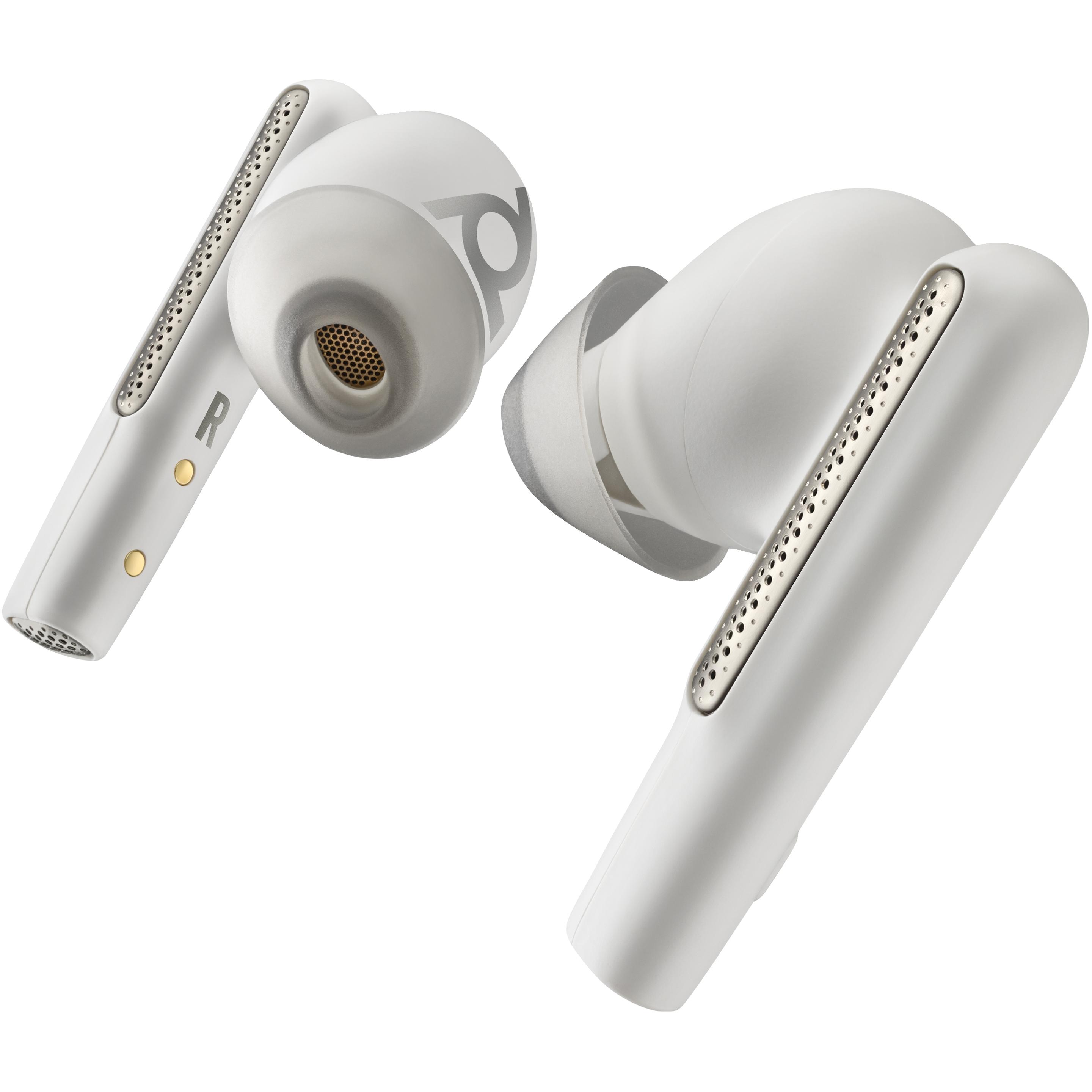 Poly Voyager Free 60 White (Kabellos), Office Headset, Weiss