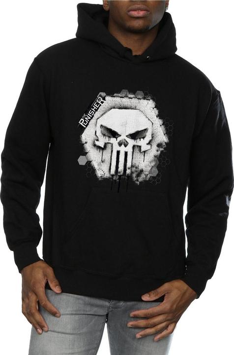 Immagine prodotto Punisher Skull Badge Felpa con Cappuccio Uomo (XL)