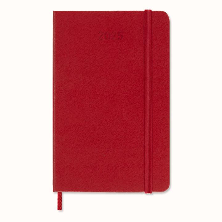 Productafbeelding Moleskine 12 maanden dagkalender 2025, Pocket/A6, 1 dag = 1 pagina, Harde kaft, Sch (A6, Pocket, Engels)