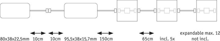 Actual product image Paulmann LumiTiles Square Basic Set (RGBW, 1 cm, Indoor)