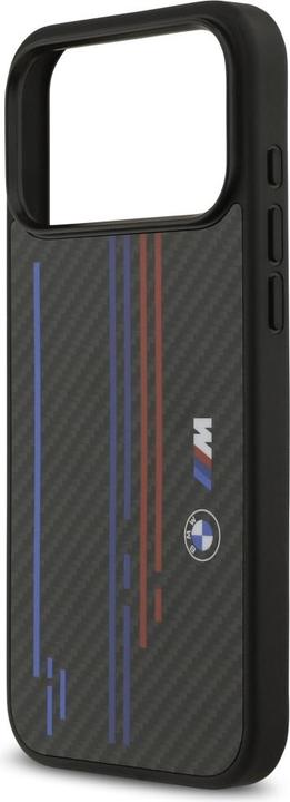 Actual product image BMW Case M Kevlar Lines & Logo MagSafe for iPhone 17 Pro Max black (Apple iPhone 17 Pro Max)