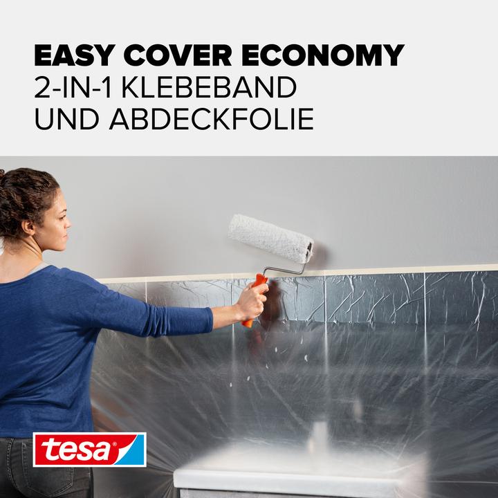 Produktbild tesa Malerband mit Abdeckfolie (25 m, 550 mm)