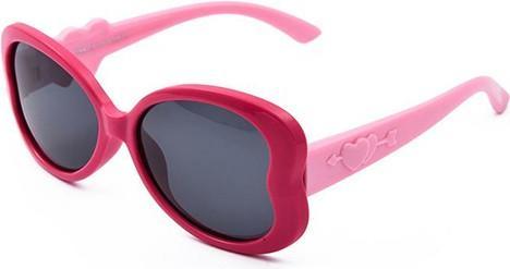 Immagine prodotto Bekos Occhiali da sole per bambini Cuore Rosa / Rosa Polarizzato