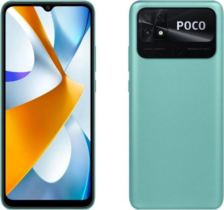 Actual product image Xiaomi Poco C40 (32 GB, Coral Green, 6.71", Dual SIM, 4G)