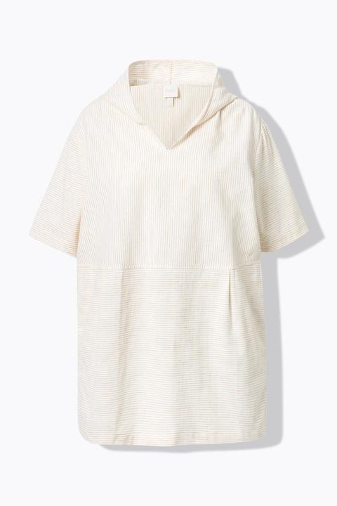Produktbild Ulla Popken Blusen-Tunika, Eggshape, Kapuze, Halbarm (60)