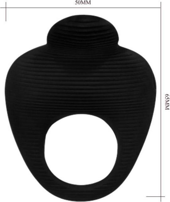 Actual product image Pretty Love Anillo Vibrador Thimble - Negro