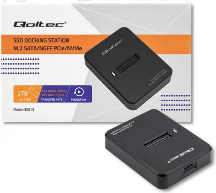 Actual product image Qoltec 50313 Docking station SSD
