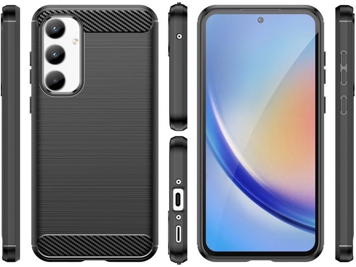 Produktbild Screenguard Carbon Brushed Soft TPU Case (Samsung Galaxy A35)