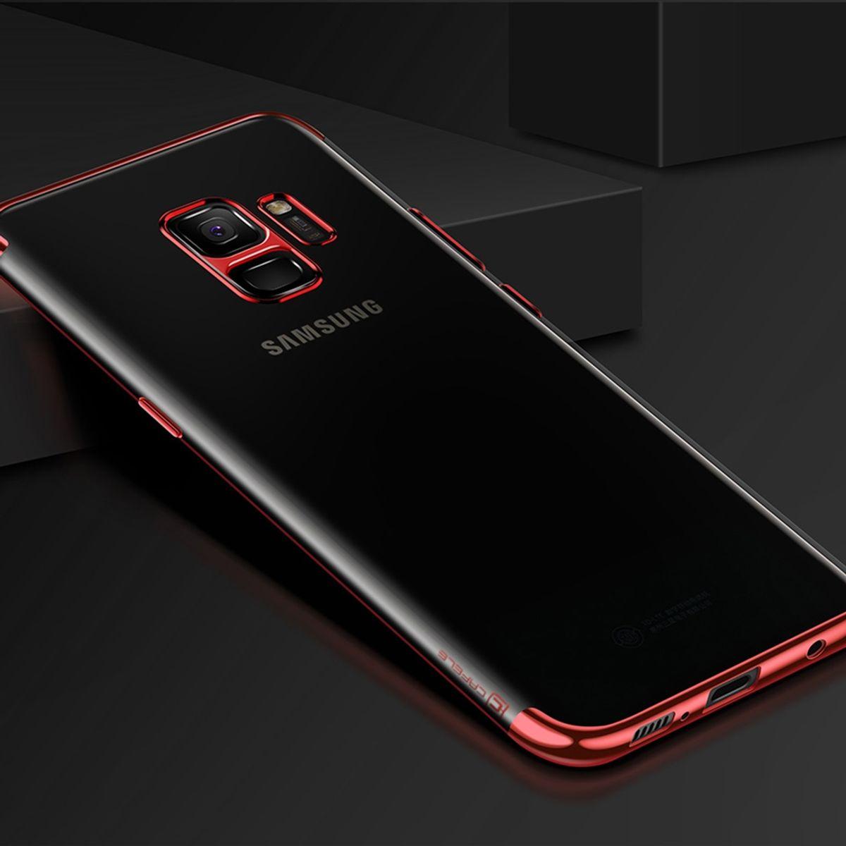 Thumbnail - König Design Handyhülle für Samsung Galaxy S9 Schutzcase Backcover Bumper Etuis Rahmen Rot (Samsung Galaxy S9+), Smartph...