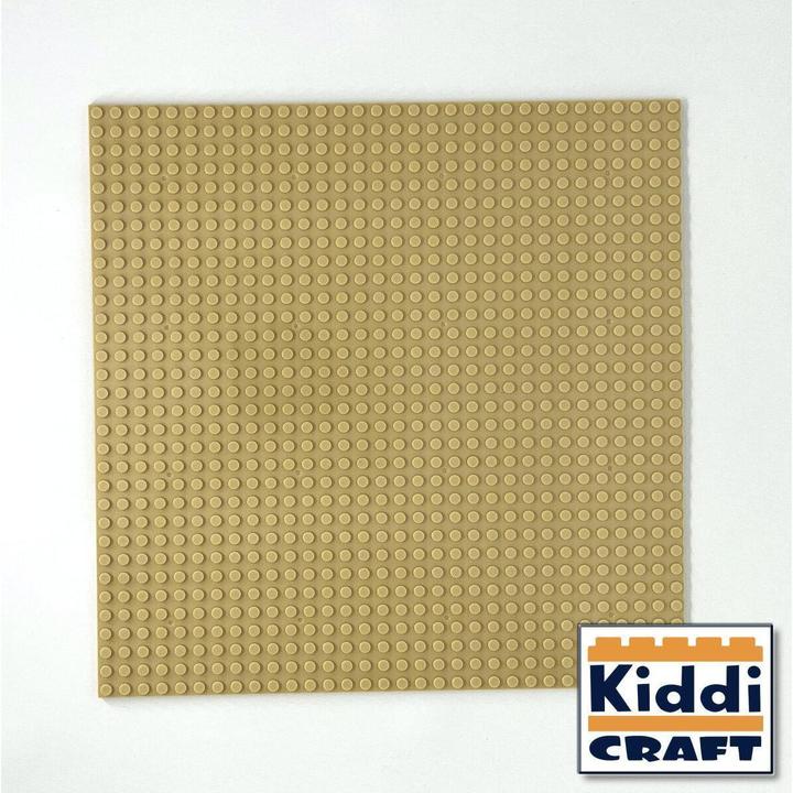 Produktbild Kiddicraft Stackable Baseplate 32 x 32 Noppen (25,5 x 25,5cm) Tan / Beige