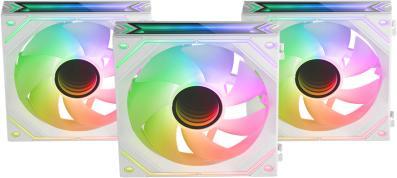 Image du produit Mars Gaming Lot De 3 Ventilateurs Boitier Linkfinity RGB - 12cm (Blanc) (120 mm, 3 x)