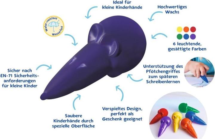 Produktbild Pelikan Wachsmalmäuse (6 x)