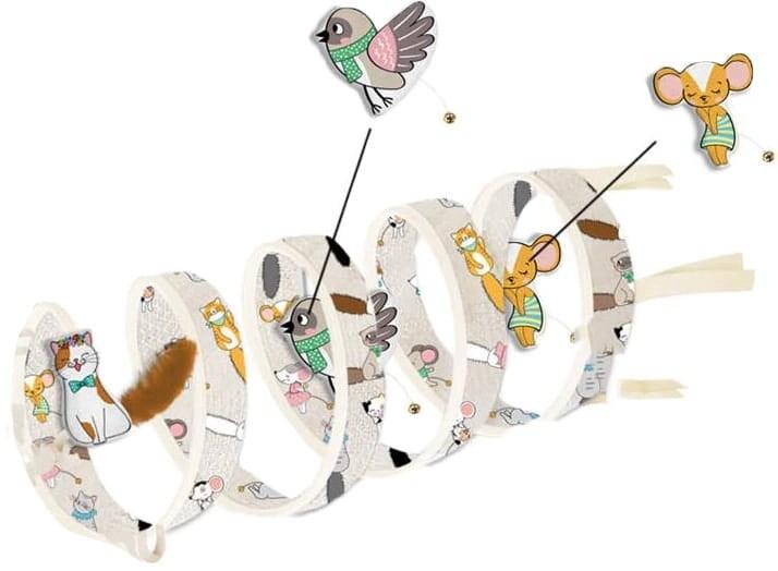 Image du produit Zolux Tunel dla kota spirala wzór koty i myszy CHATOUILLE 79cm (Tunnels pour chat)