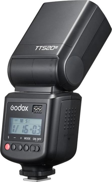 Actual product image Godox TT520III Camera Flash with LCD Screen (Plug-on flash, Nikon, Sony, Canon, Fujifilm, Panasonic, Olympus)