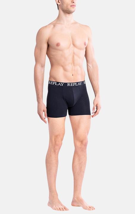 Immagine prodotto Replay Trunk BOXER Style 01/C Basic Cuff Logo im 3er Pack (M, confezione da 3)