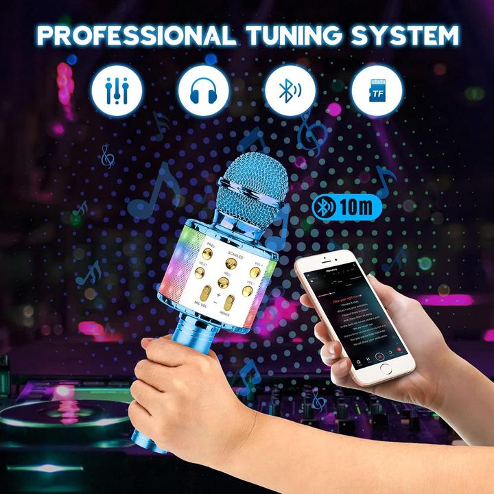 Produktbild ShinePick 4-in-1 drahtloses Karaoke Mikrofon für Kinder