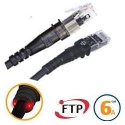 PatchSee Patchkabel ThinPatch FTP CAT 6a schwarz 2,1m (U/UTP, CAT6a, 2.10 m), Netzwerkkabel