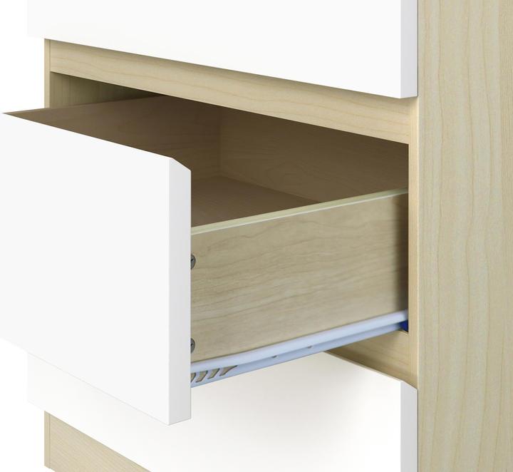 Image du produit Möbilia Commode haute brillancex94 blanc (80 x 39.50 x 93.50 cm)