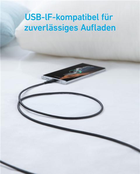 Produktbild Anker USB A – USB C (1.80 m, USB 2.0, 45 W)