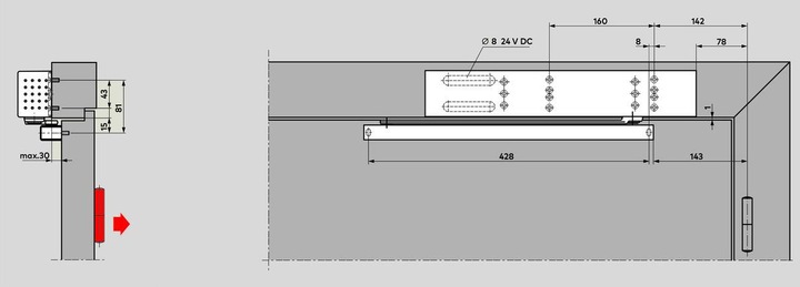 Produktbild Dormakaba TS 99 FL (Glastür, Holztür, Gartentor, Objekttür, Indoor)