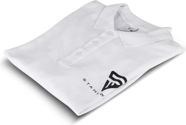 Image du produit Stahlwerk Polo Taille XXL Blanc Manches courtes Chemise Polo Logo Imprimé 100% Coton (XXL)