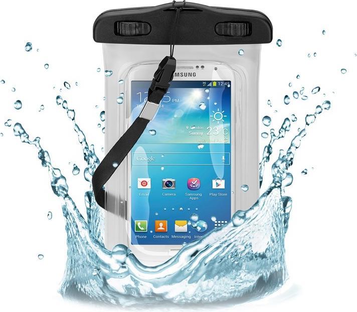 Image du produit Goobay Beachbag pour smartphones jusqu'à 5.5", Transparent-Noir