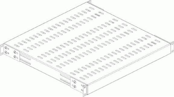 Image du produit Conteg 19"-Fachboden fest, 435 x 650 mm, 100kg