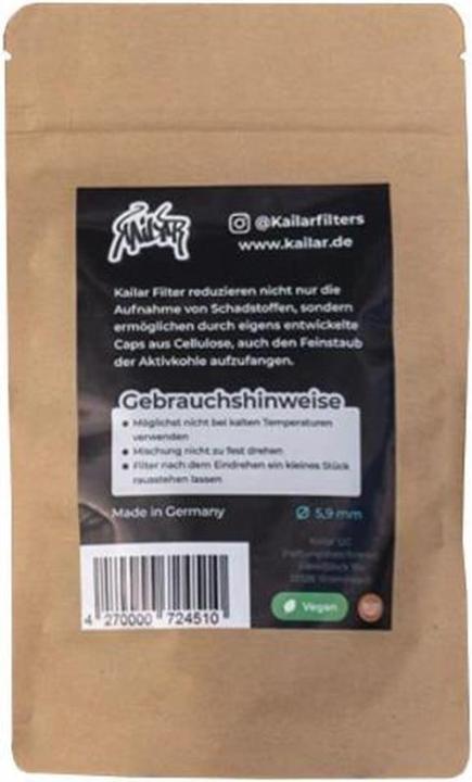 Produktbild Kailar Aktivkohlefiter Unbleached