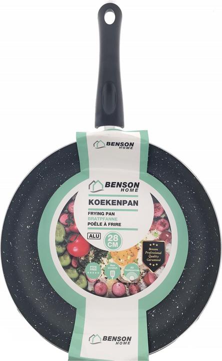 Immagine prodotto Benson Home Padella 28 cm rivestimento antiaderente in allumin (Padella per friggere, Alluminio)