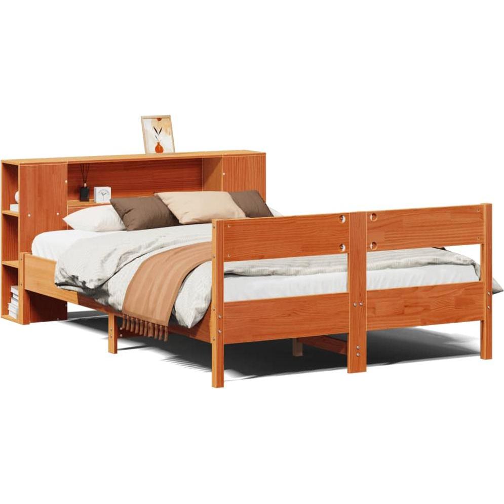 VidaXL, Bett, Bett mit Regal ohne Matratze (150 x 200 cm)