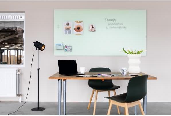 Actual product image Legamaster Glass board matte 7-104064 100x200cm sage green (100 x 200 cm)