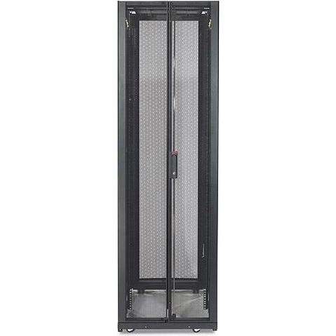 APC NetShelter SX 45U 600mm Wide x 1070mm Deep Enclosure with Sides Black (45 HE, 19 Zoll Rack), Serverschrank, Schwarz