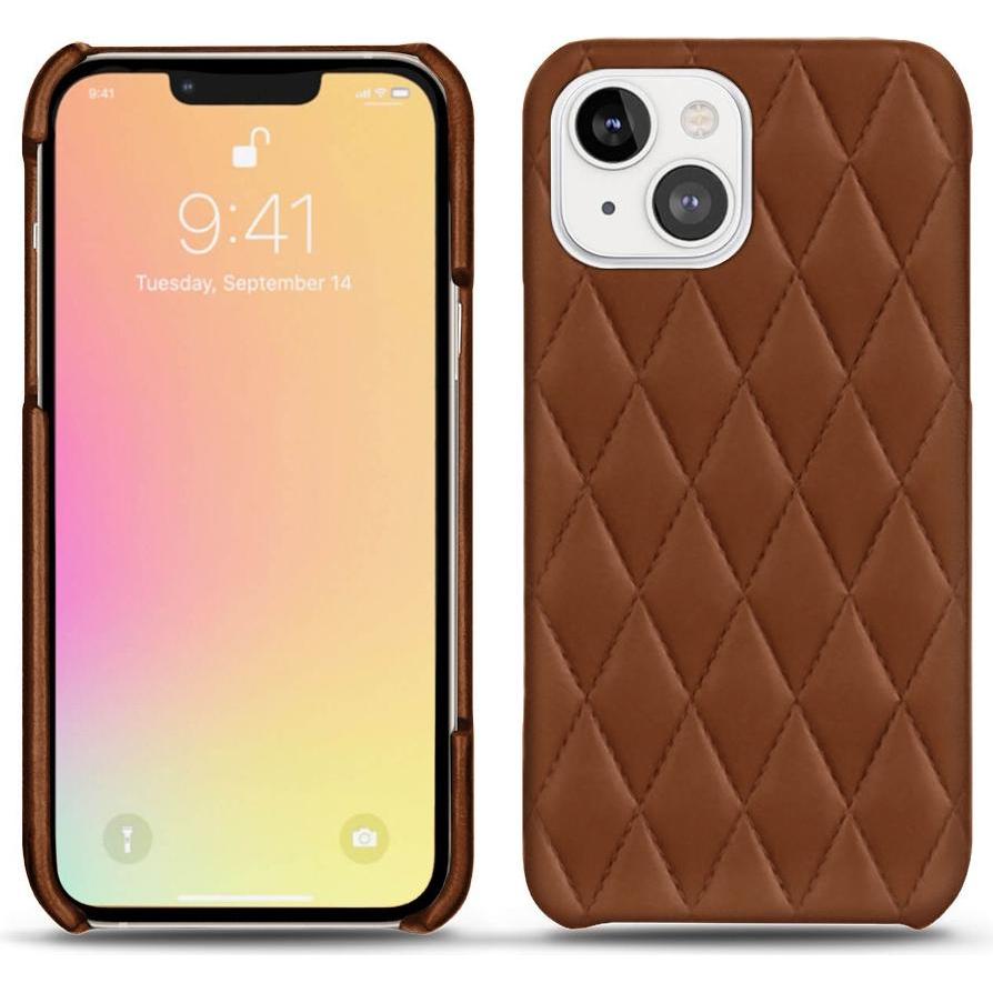 Noreve Lederschutzhülle (Apple iPhone 13), Smartphone Hülle, Braun