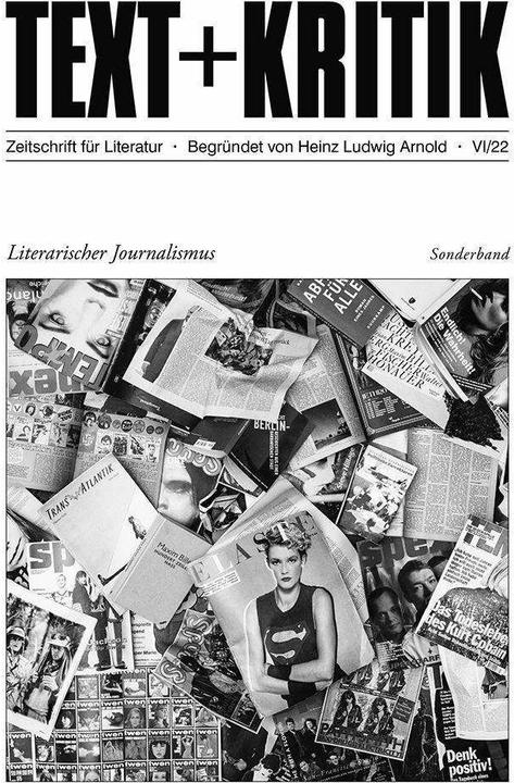 Actual product image Literarischer Journalismus (German, Claudia Stockinger, Erika Thomalla, Heinz Ludwig Arnold, Michael Scheffel, Steffen Martus, 2022)