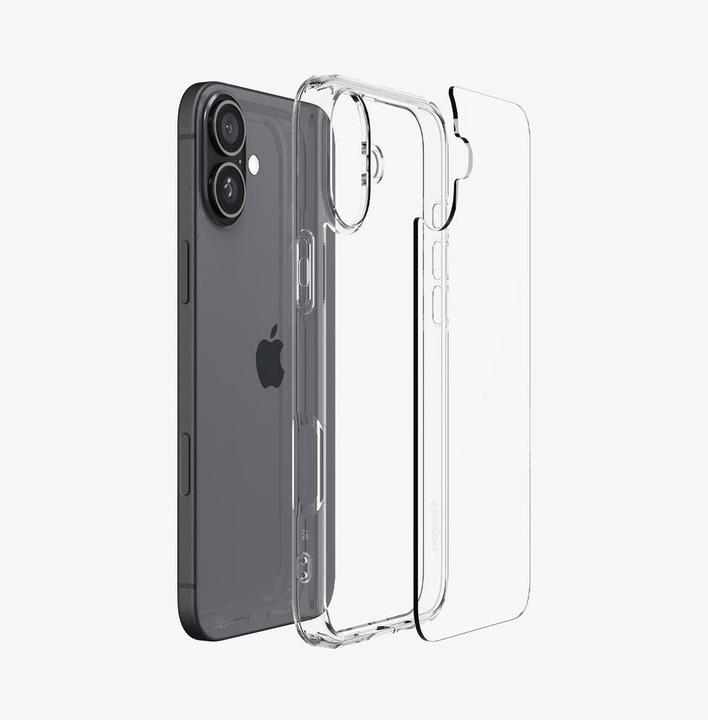 Actual product image Spigen Ultra Hybrid iPhone 16 Plus crystal clear ACS08069 (Apple iPhone 16 Plus)