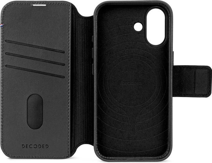 Actual product image Decoded Leather Detachable Wallet iPhone 17 Black (Apple iPhone 17)