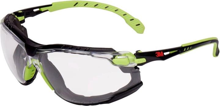 Productafbeelding 3M Solus S1201SGAF-TSKT Veiligheidsbril met anticondensbescherming Groen, Zwart