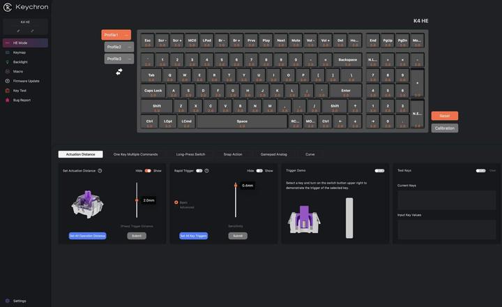 Actual product image Keychron K4 HE (US, Wireless, Cable)